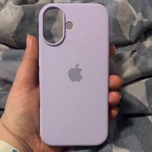 Apple Purple Silicone iPhone 17 Case